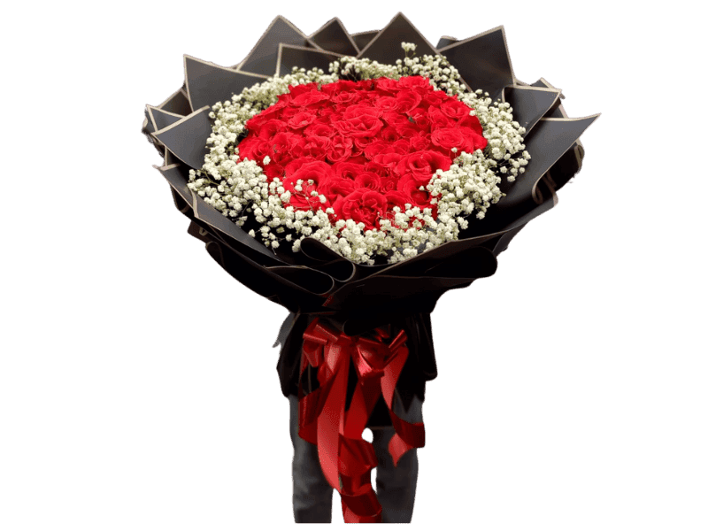 Bunga Buket Mawar Merah Spesial Valentine — Valentine