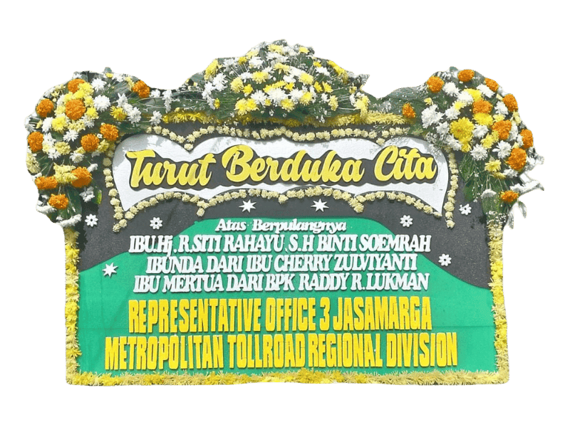 Papan Ucapan Duka Cita Berwarna Cerah — Ucapan Duka