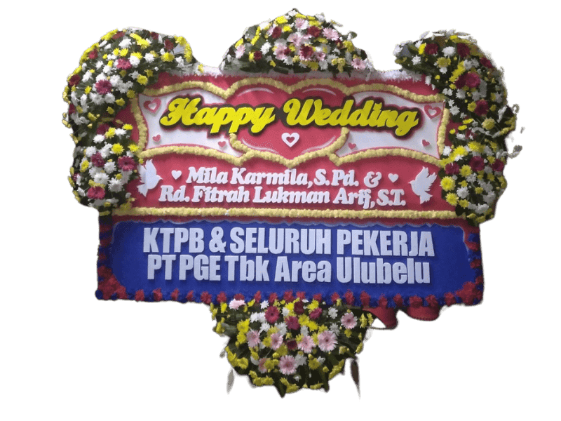 Karangan Bunga Pernikahan Berwarna Warni — Wedding